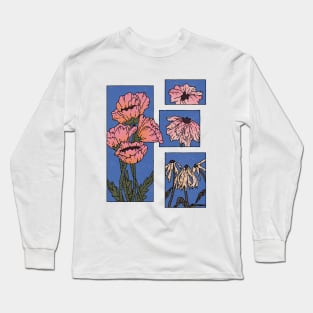 Wilt flower (blue) Long Sleeve T-Shirt